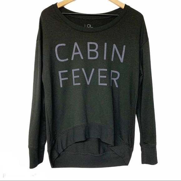 L.O.L. Vintage Tops - LOL Vintage black “Cabin Fever” soft sweatshirt